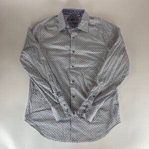 Robert Graham Multicolor Long Sleeve Button Down Shirt Mens Small